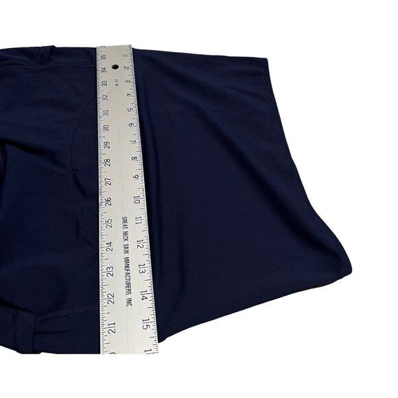 Poshdivah‎ Leggings Women’s M Navy Blue Maternity Yoga Lounge 25” Over The Belly - Picture 6 of 10
